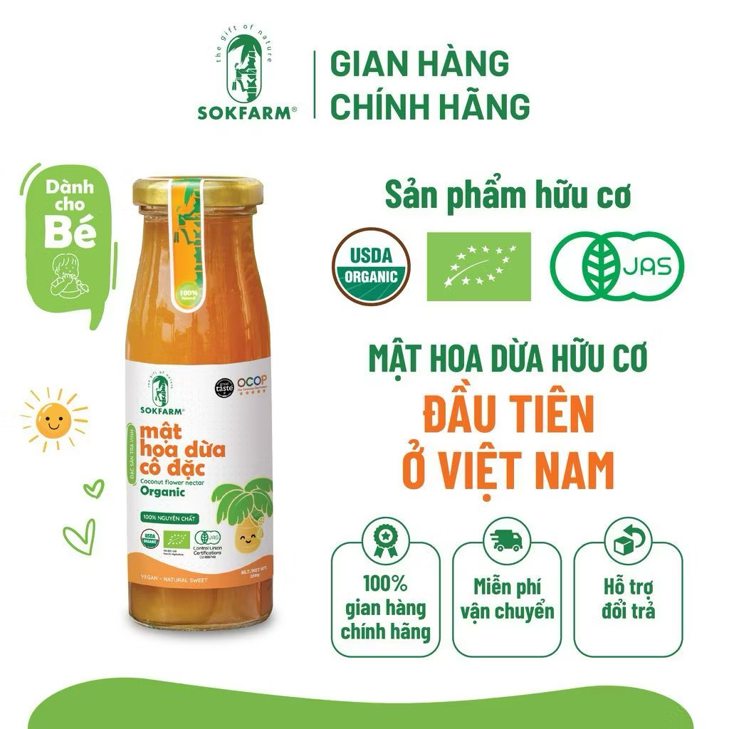 Mật hoa dừa cô đặc Sokfarm chính hãng